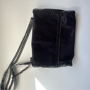 Francesca's Collections Black Mini Bag with Structured Design